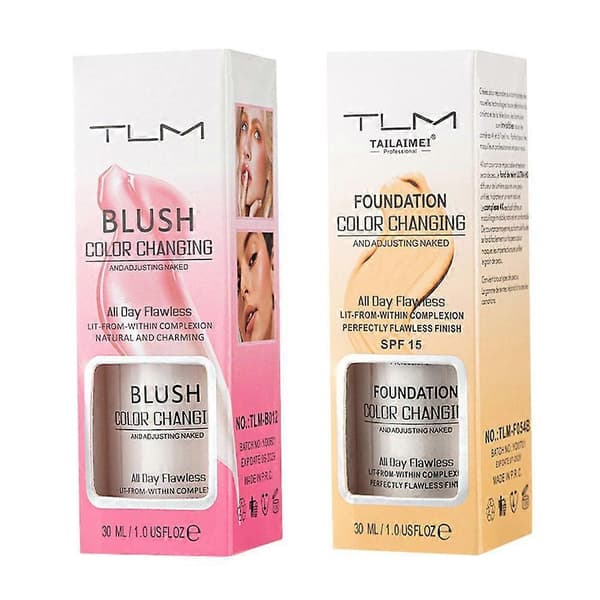 TLM Foundation Magic Colour Farveskiftende TLM Makeup Ændrer Hudtone 30 ml