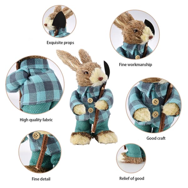 Cat Foot Eco-Friendly Bright Colors Lifelike Durable Easter Bunny Figurine