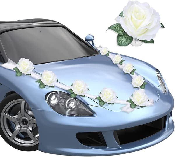 Bryllupsbildekorasjon, brudeblomstdekorasjon Romantisk Rib DXGHC