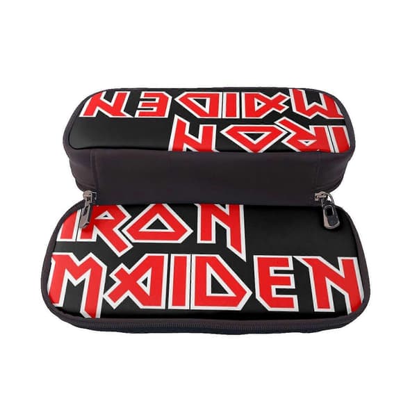 v452 Iron Maiden penalhus vandafvisende syntetisk læder organizer til daglig brug b452