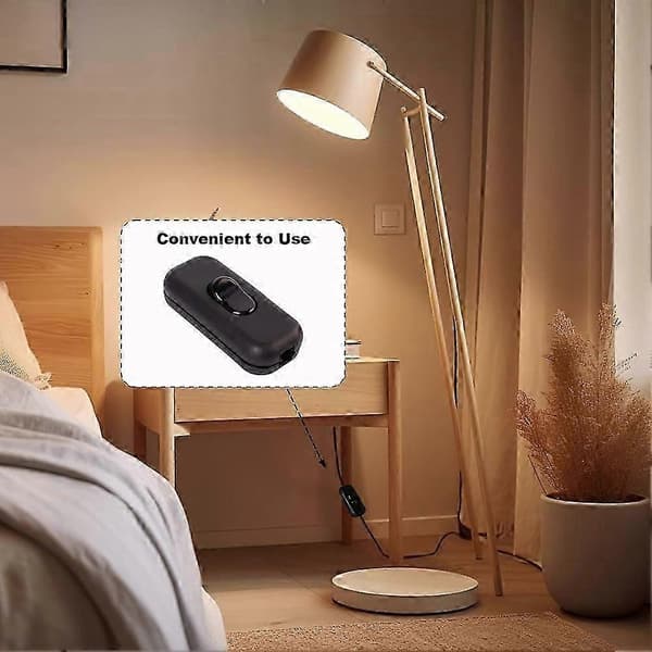 Inline Switch On/Off Lamp Control Appliance Switch 250V 6A Suitable for Appliance or Bedroom T