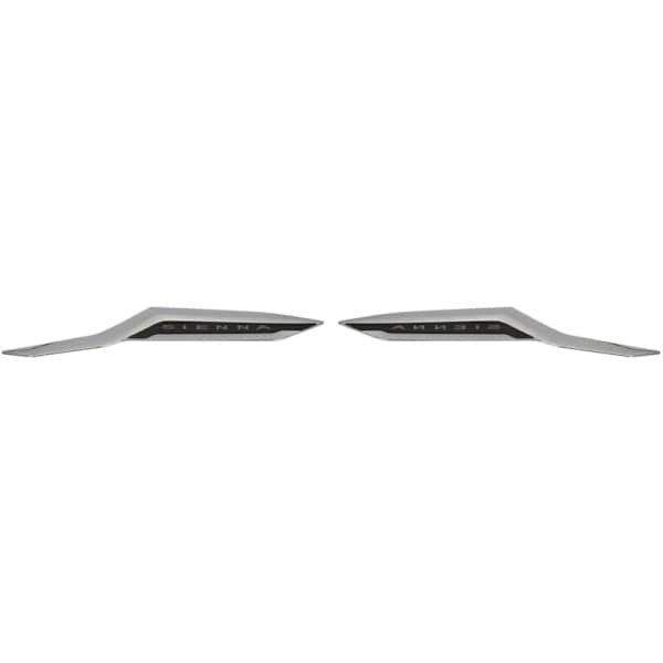 For Sienna 2021 Chrome Headlight Eyebrow Cover Trim Decoration Sticker