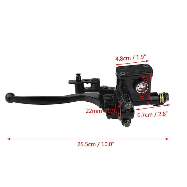 7/8\" 22mm Venstre Forbrems Master Sylinder Spakpumpe for 50cc 110cc 150cc Firehjuling ATV