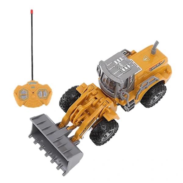 RC Construction Vehicle 4-Way Remote Control 1/30 Scale Construction Model for Children Over 3 Years Old