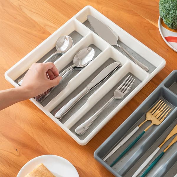 Cutlery Box - Lightweight, Durable, with Compartments, Stackable, Practical, Stylish and Space-saving