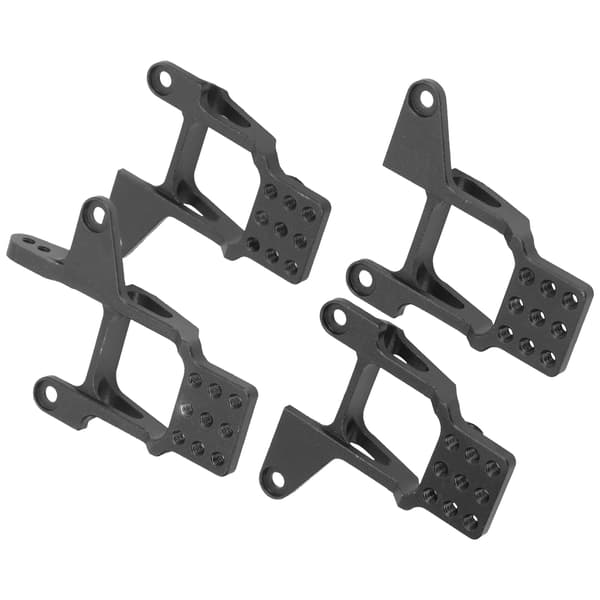 Front Rear Shock Absorber Tower Mount Replacement RC Accessory Fits for Traxxas TRX‑4 1/10 Black BL