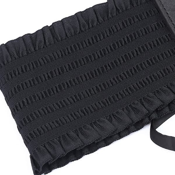 Damkorsband Stretch PU-Läder Wrap Snörning Hög Midja S DXGHC