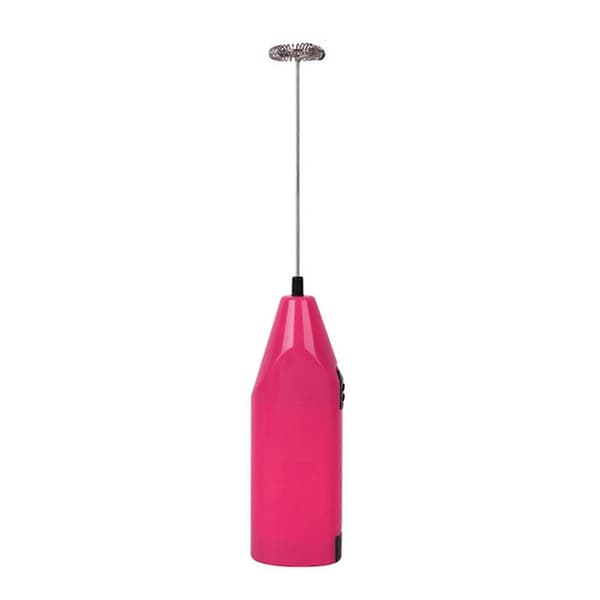 Small and Powerful Electric Whisk Battery Version for Mixing Milk [DB] Pink pink