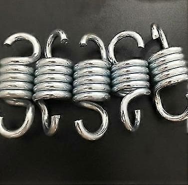Hammock Spring, Hardened Galvanized Steel Spring for Hanging Hammock Chairs and Porch Swings (2 Pcs, Silver)