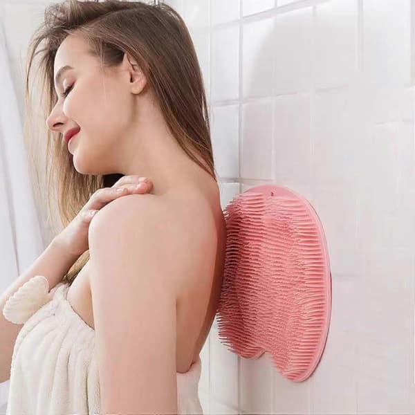 1 st silikon massagebadmatta, duschfotborste med sugkopp