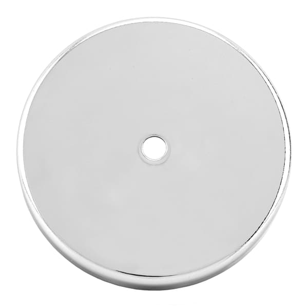 10-pack runda magnetlås med 0,5 cm mitthål, 3,6 cm diameter, 0,7 cm tjocklek, 7,3 kg, silver