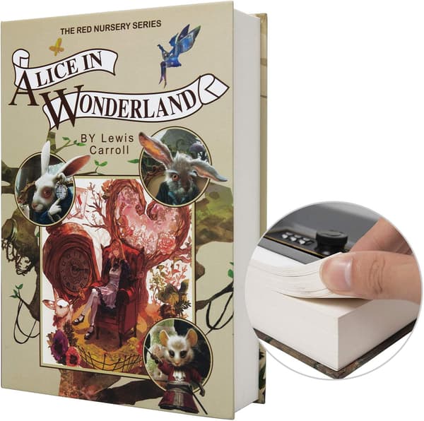 Real Paper Transfer Book Safe, Hollow with Secret Hidden Compartment