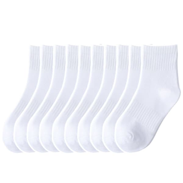 Mesh-sokker til drenge. Mellemlange børnesokker, store, åndbare, hvide KLB