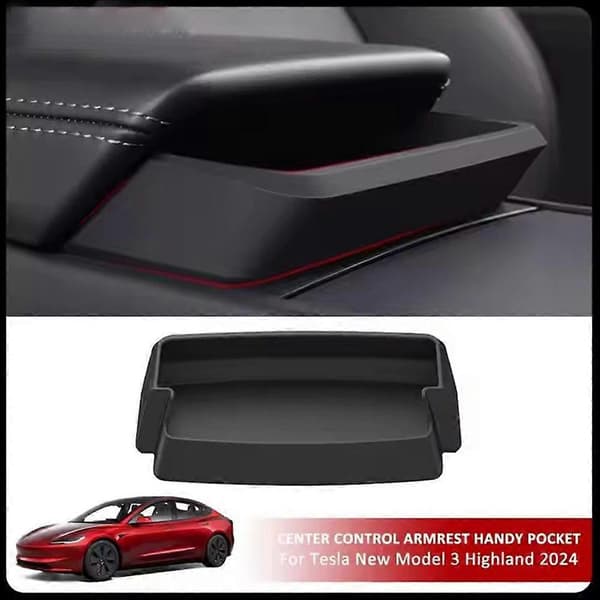 Til Model Y Juniper Midterkonsol Armlæn Opbevaringsboks