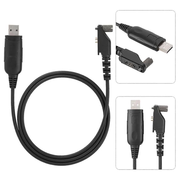 1M USB-programmeringskabel for Walkie Talkie med CD-driver for Icom ICF30 ICF50 Radio