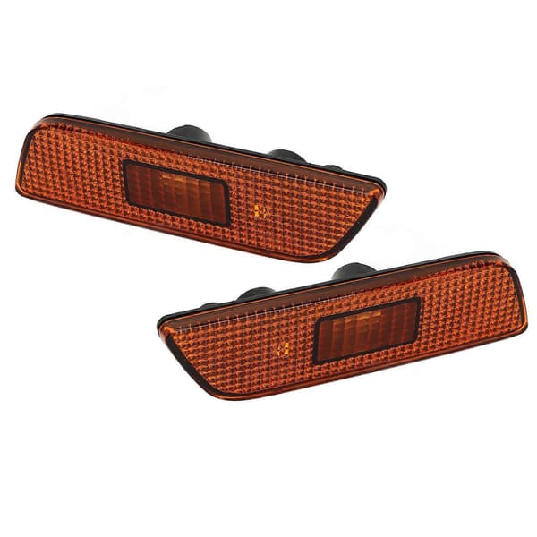 Front Position Light Lamp 30744360 (Left & Right) for Volvo S80 2002 - 2006, Yellow, Without Bulbs (FMY)