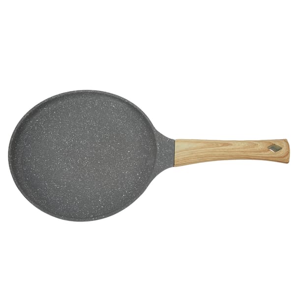 Frying Pan Flat Bottom Even Heating Non-stick Cooking Cookware with Handle for Food 28cm / 11.02in