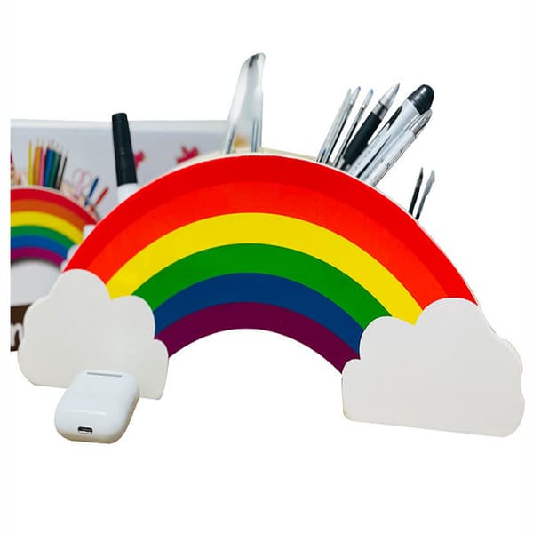 Rainbow Shaped Pen Holder/Organizer for DIY Creative Decoration, Desk