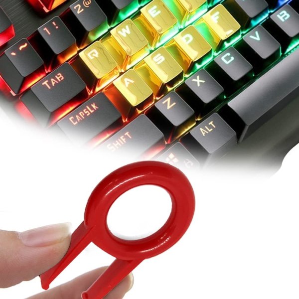 En röd tangentbordsavdragare Bekväm borttagning av cap Praktisk nyckel