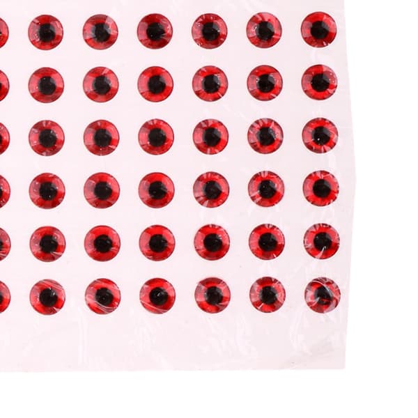 100 kpl 4mm silmät 3D holografiset kalastusvieheen silmät perhonsidonta punainen
