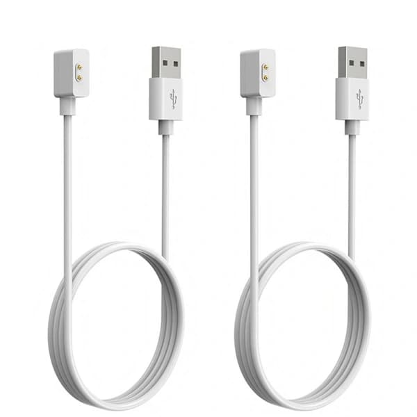 2 STK 60/100 cm hurtiglader USB-kabeldokk 2 STK 100 CM HVIT 2 stk 100 cm hvit