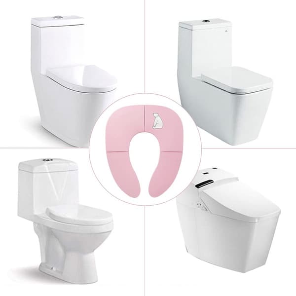 Vauvan WC-istuin - Pinkki, Kannettava Matka-WC-istuin, Vauvan WC