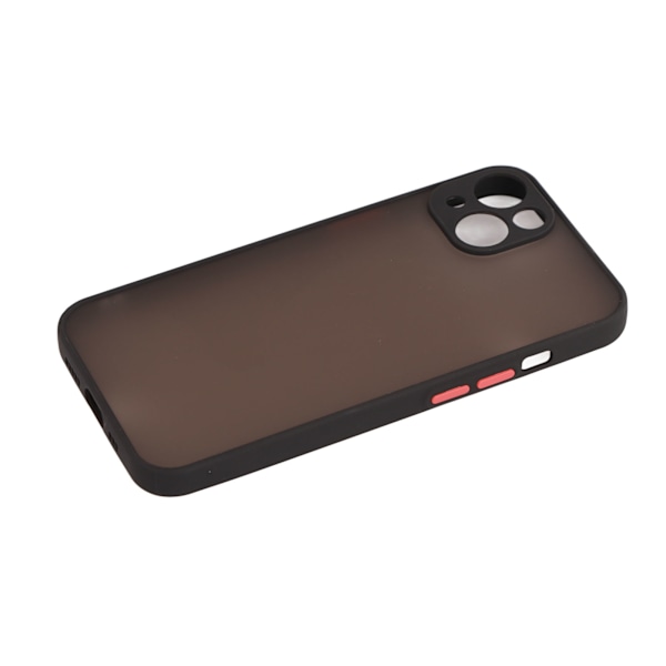 Frosted Phone Case with Precise Hole Position, Drop Protection, Transparent Protective Case for iPhone, Black, for iPhone 13
