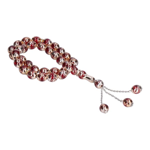 Prayer Beads Optical Maser Engraving Fine Workmanship Comfortable Feel Muslim Prayer Beads Red
