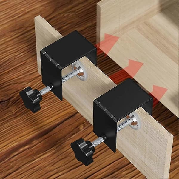 Universelle C-klemmer Skabsmonteringsklemmer, 4 stk. Møbel Stål Skuffefront Installationsklemme