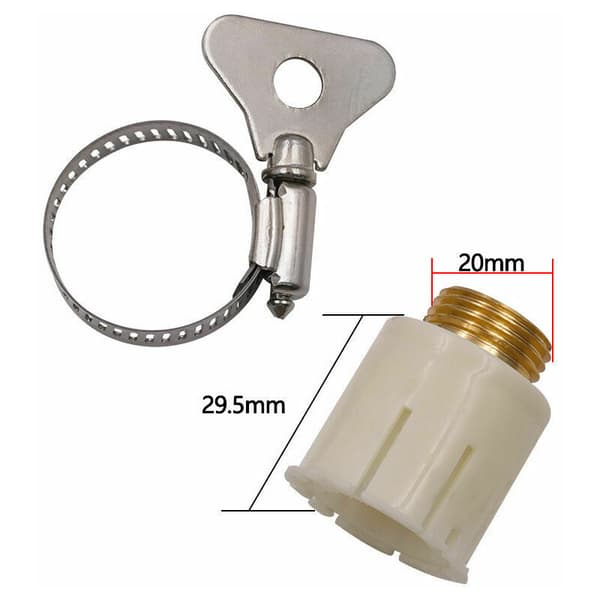 Universal kranadapter för trädgårdsslang, 1/2 och 3/4 2 i 1 hona till delad adapter