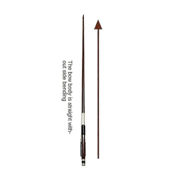 Professionell 4/4 Brasilienträ Violinbåge Spela Hållbar Violinbåge Musikinstrument Bärbar Lear -Sy