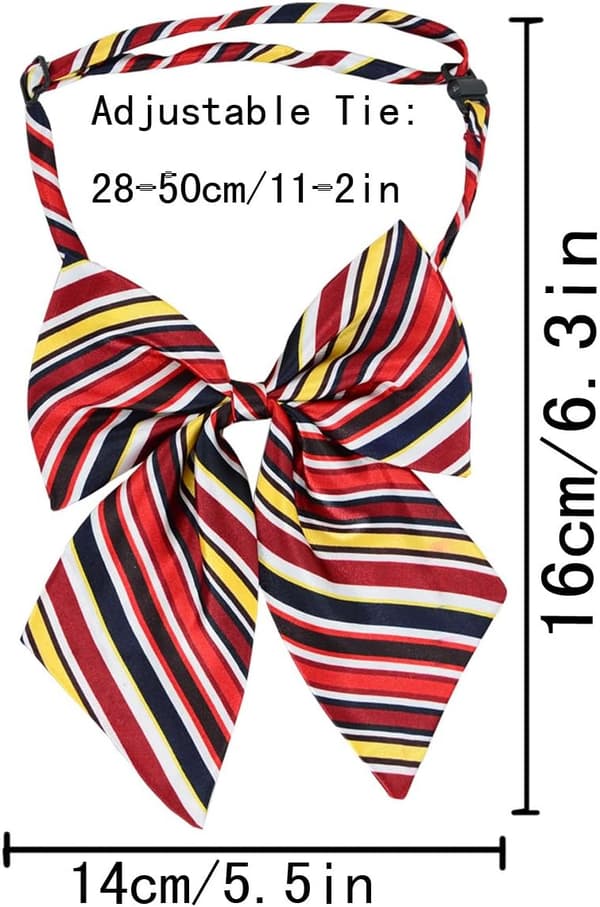 Dameflue, justerbar, formel, forhåndsbundet, stribet, farverig, Y01 Gr. one size, multi -