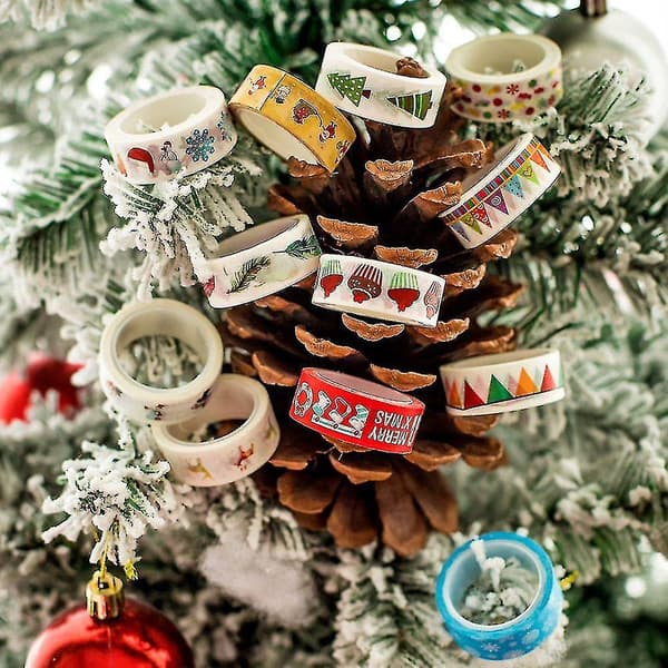 Present Jul Tejp Skolmaterial Limband Jultomten Kontorsmaterial Diy