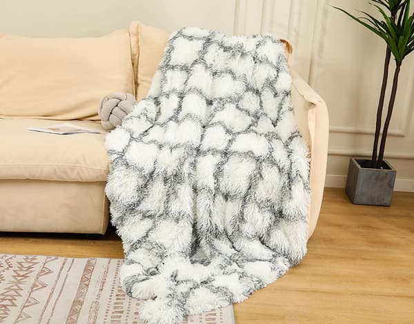 1-pack Tie-Dye Plyschfilt Vinter Dubbellager Presentfilt Soffa
