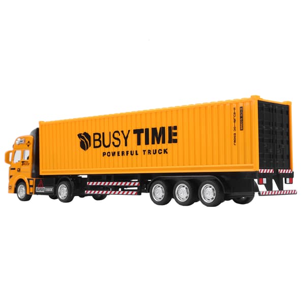 1:48 Legeringscontainer Lastbil Model Legetøj Høj Simulering Børn Billegetøj Køretøj Gul Container Lastbil Model