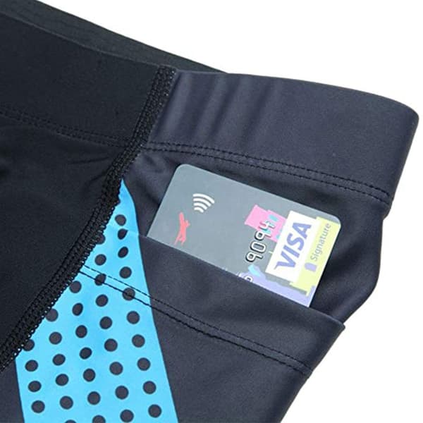 Men's Cycling Shorts with 3D Seat Padding, Quick-Drying, Blue, Size L