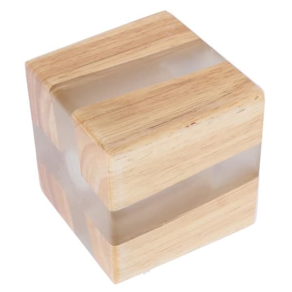 Væglampe - MXZZAND - Gummitræ - LED - 8x8x8 cm - Brun