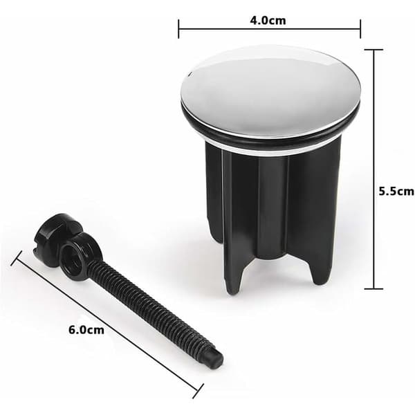 Justerbar vaskprop 40mm universal aluminiumlegering sort