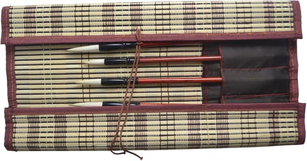 Kalligrafipenselholder, bambus, 38,1 x 35,6 cm, stor (1) -