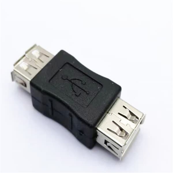 USB2.0 naarasliitin-naarasliitin-adapteri, kaksoispää urosliitin-urosliitin USB