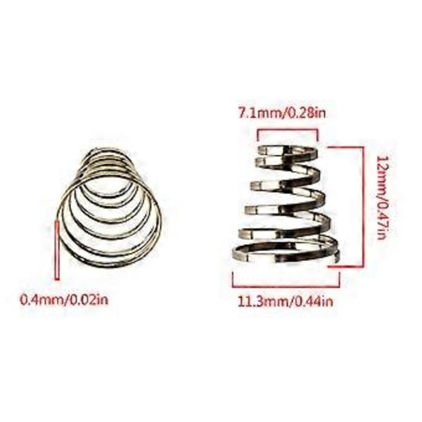 10 Pcs Bicycle Wheel Spring Bike Quick Release Skewer Spring Bicycle Wheel Skewer Spring Bicycle Wheel Quick Release Spring