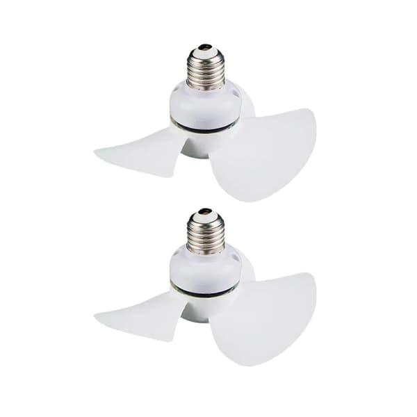 Kreativ Sokkelventilator Stille Moderne E27-sokkel Loftventilator til Veranda Kontor Gange