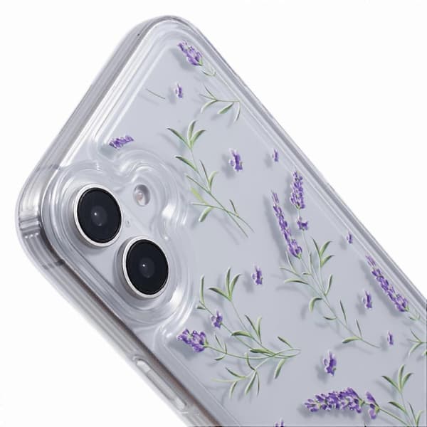 Skal för iPhone 16 TPU Blommönster Luftkudde Design Skyddande Skal