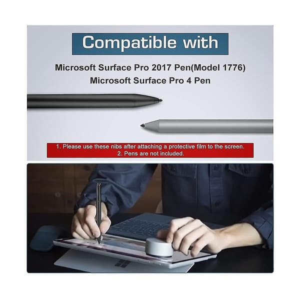 3 stk. Pennespidser Stylus Pennespids 2h H Erstatning Til Pro 7/6/5/4 Til Surface Pro Pen