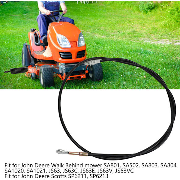 Lawn Mower Control Cable GX21047 Push-Pull Cable Replacement Part for John Deere Walk Behind and Scotts