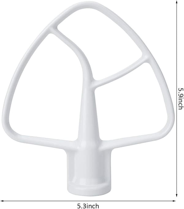 K45B fladpisker med belægning kompatibel med KitchenAid 4.5L røremaskine