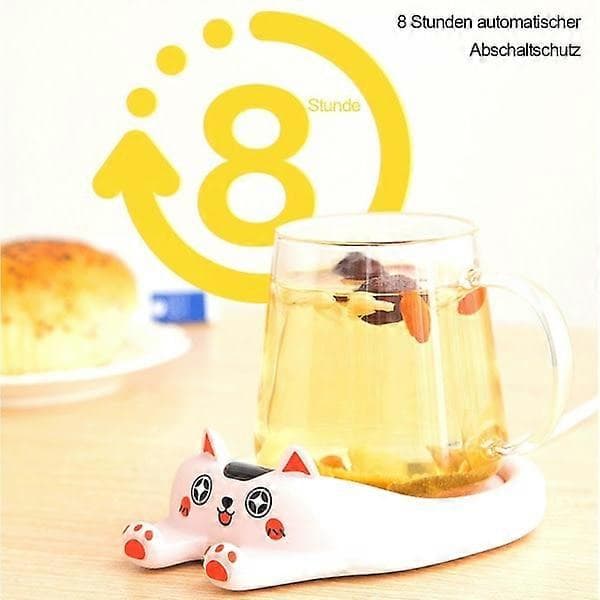 Mug Warmer with Auto Shut-Off, Smart Light with 3 Temperature Settings - Paw Prints to Hold Items - As Cute as Your Kitten