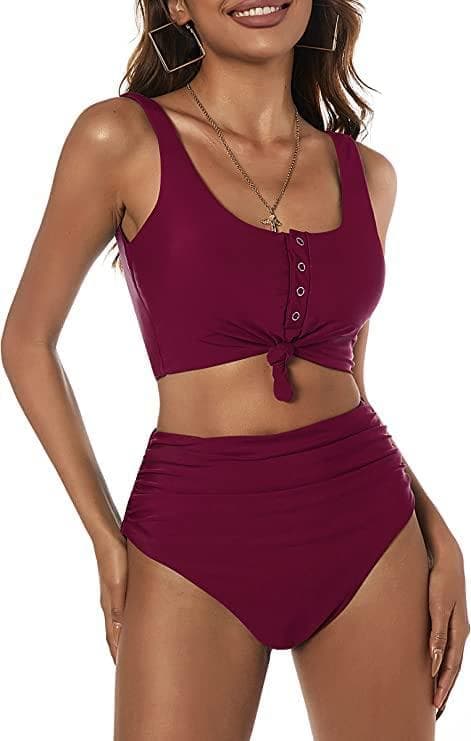 Polstret bikini rød L~CJY