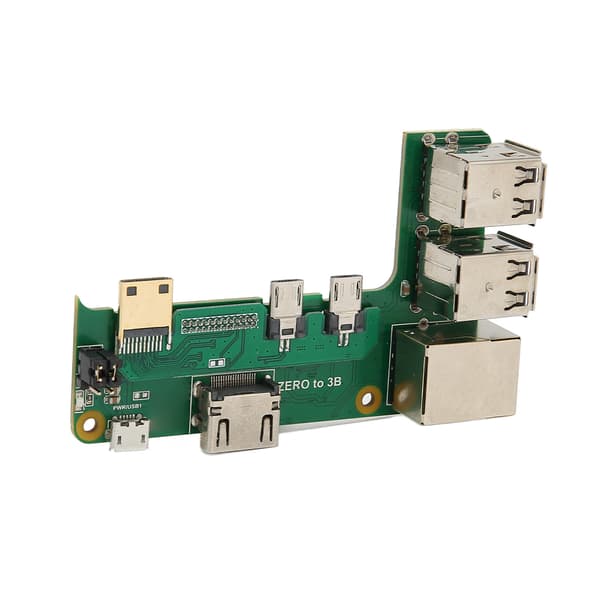 Udvidelseskort til Raspberry Pi 2W til 3B 3 USB2.0 RJ45 netværksportadapterkort til almindelig computer