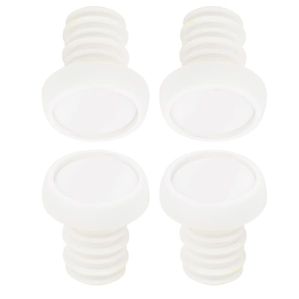 4pcs ZTTO Handlebar End Plugs Fixed Mountain Bike Handle Lock Ring Bicycle Accessories White